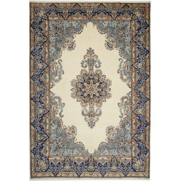 Hand Made Rug Kerman Persia 225x328 Ivory Blue