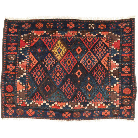 Rug Gabbeh Fine Persia 80x108 Navy Blue Terraco