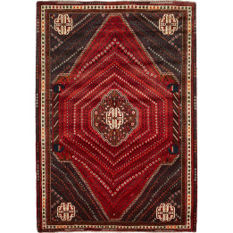 Tappeto Originale Shiraz Persia 180x260 Rosso M