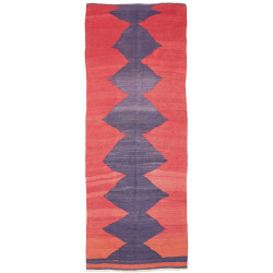 Rug Kilim Vintage Persia 109x301 Coral Red Indi