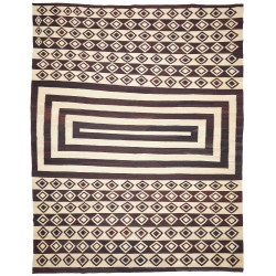 Rug Kilim Vintage Persia 333x430 Dark Brown Cre