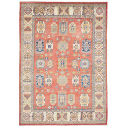 Rug Kazak Afghanistan 209x293 Terracotta Blue