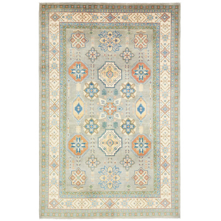 Rug Kazak Afghanistan 198x303 Sage Green Blue