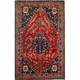 Hand Made Rug Shiraz Persia 170x272 Brick Red D