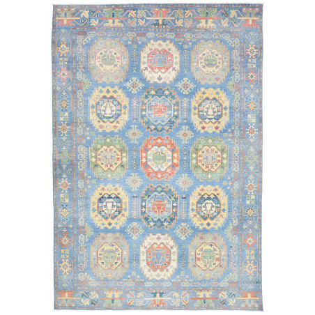 Rug Kazak Afghanistan 198x290 Sky Blue With Acc
