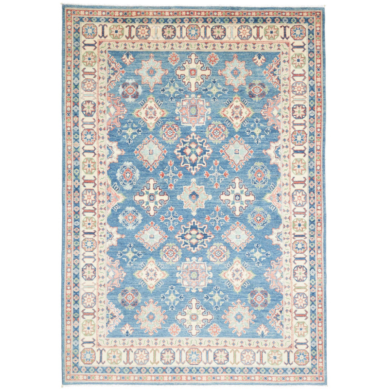 Rug Kazak Afghanistan 166x241 Medium Blue Cream