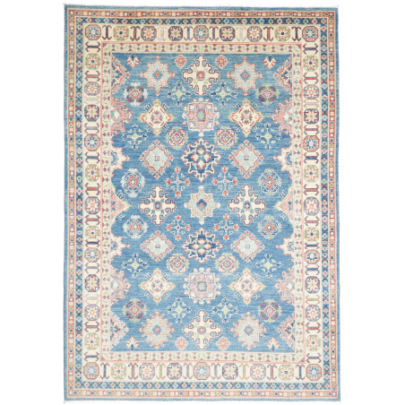 Rug Kazak Afghanistan 166x241 Medium Blue Cream