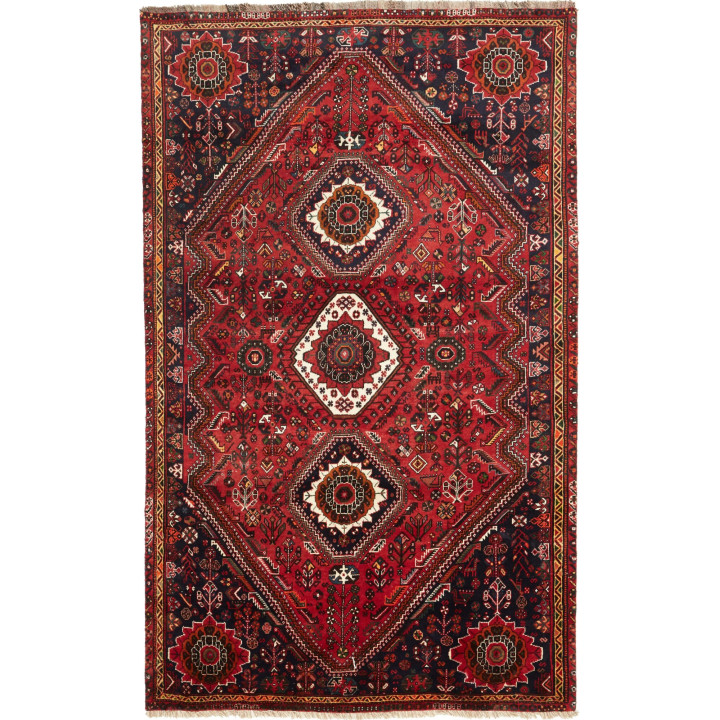 Tappeto Originale Shiraz Persia 168x273 Rosso M