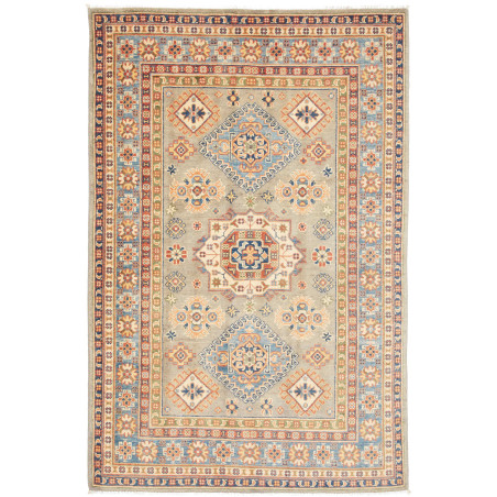 Rug Kazak Afghanistan 121x183 Grey-green Blue