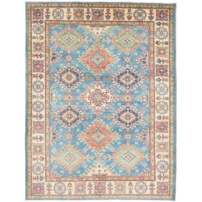 Rug Kazak Afghanistan 151x199 Blue Beige