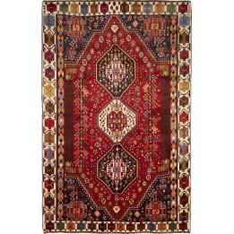 Tappeto Originale Shiraz Persia 188x290 Rosso B