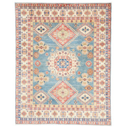 Rug Kazak Afghanistan 150x196 Sky Blue Cream