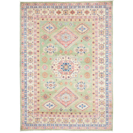 Rug Kazak Afghanistan 151x211 Sage Green Coral