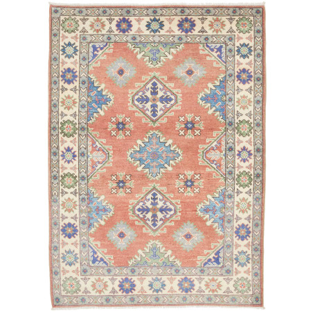Rug Kazak Co 104x146 Terracotta Blue