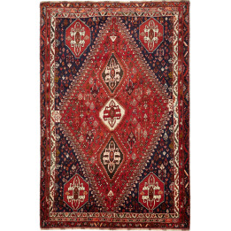 Tappeto Originale Shiraz Persia 187x283 Rosso M