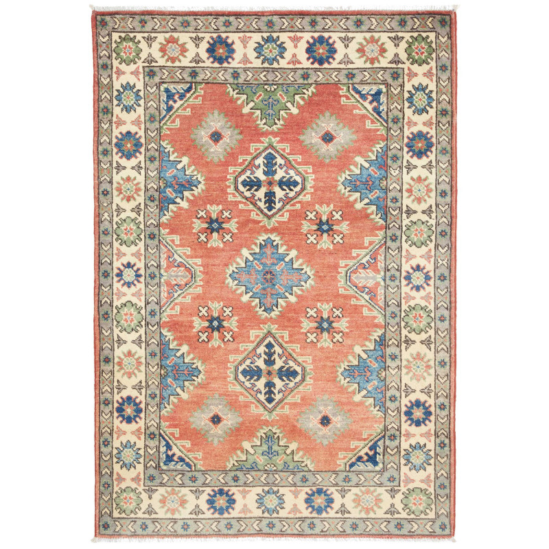 Rug Kazak Co 101x149 Terracotta Cream