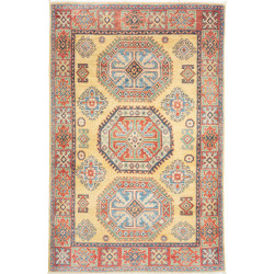 Rug Kazak Co 97x150 Warm Yellow Terracotta Red