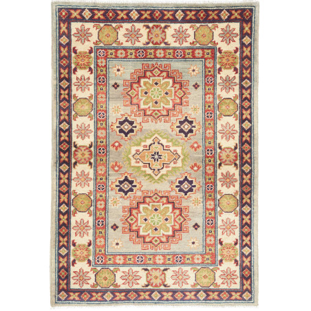 Rug Kazak Co 82x120 Pale Blue-grey Cream