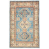 Rug Kazak Co 79x127 Cerulean Blue Cream