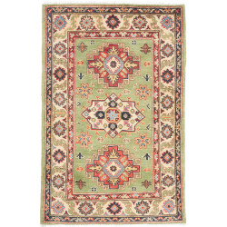 Rug Kazak Co 81x126 Sage Green Terracotta Red