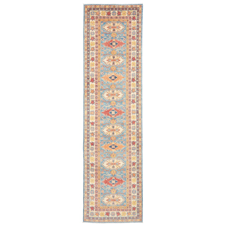 Rug Kazak Co 81x302 Blue Terracotta