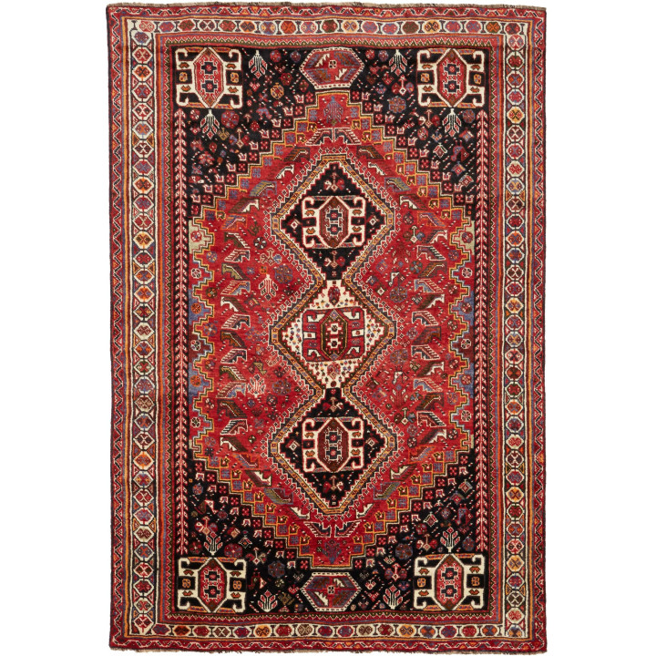 Tappeto Originale Shiraz Persia 170x260 Rosso N