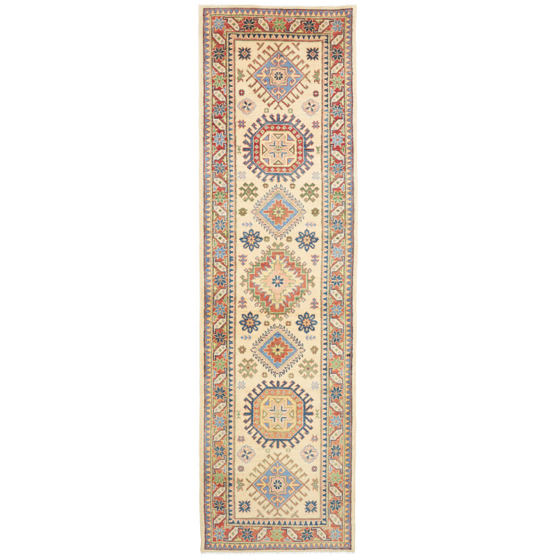 Rug Kazak Co 81x294 Cream Beige Multicolor