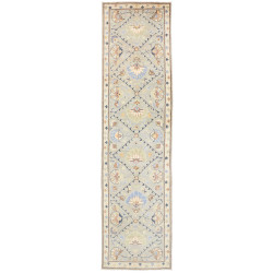 Rug Kazak Co 77x302 Seafoam Green Pastel Blue