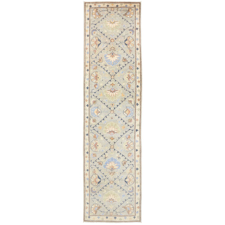 Rug Kazak Co 77x302 Seafoam Green Pastel Blue