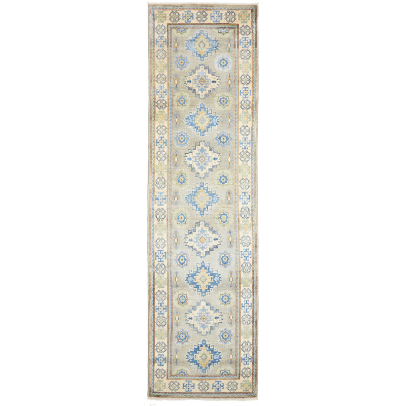 Rug Kazak Co 83x311 Grey Blue