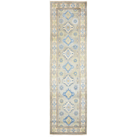 Rug Kazak Co 83x311 Grey Blue
