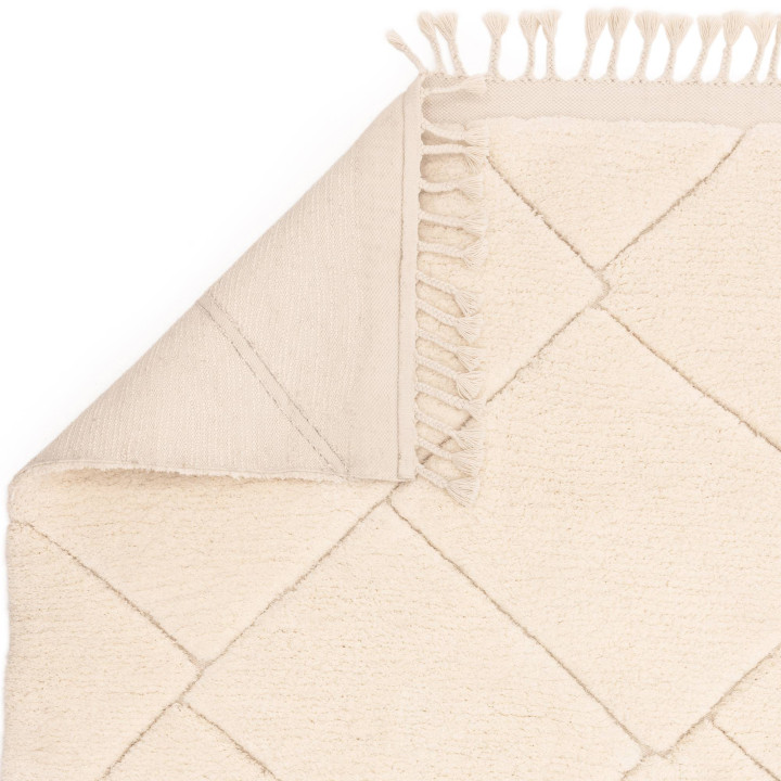 Rug Fes geometric cream white 200x290 cm