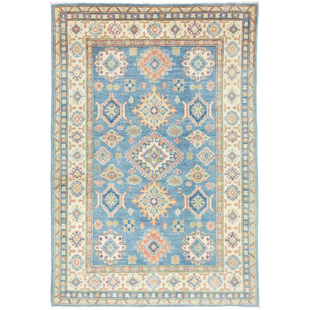 Rug Kazak Co 122x178 Muted Blue And Cream