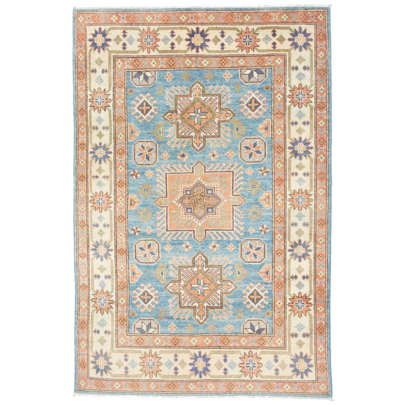 Rug Kazak Co 118x178 Turquoise Blue Terracotta
