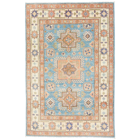 Rug Kazak Co 118x178 Turquoise Blue Terracotta