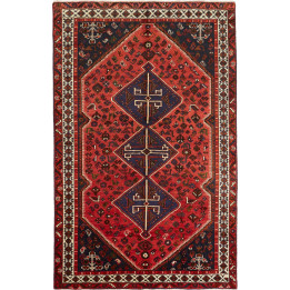 Tappeto Originale Shiraz Persia 160x258 Rosso M