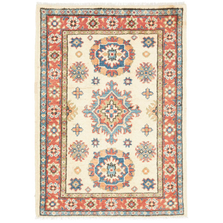 Rug Kazak Co 67x91 Cream Terracotta Red
