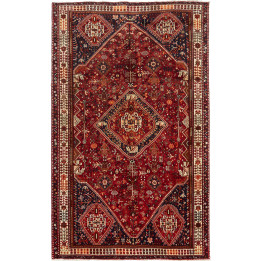 Tappeto Originale Shiraz Persia 160x258 Rosso M