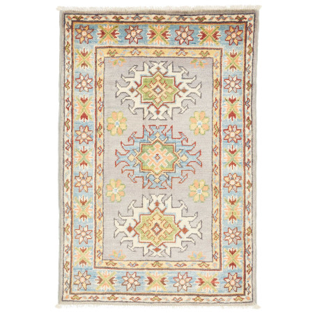 Rug Kazak Co 62x92 Grey-blue Pastel (light Blue