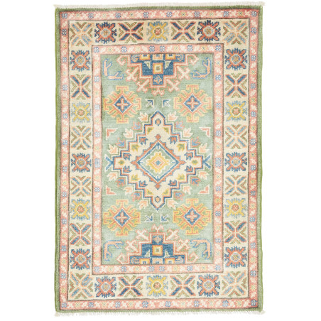 Rug Kazak Co 61x92 Mint Green Cream
