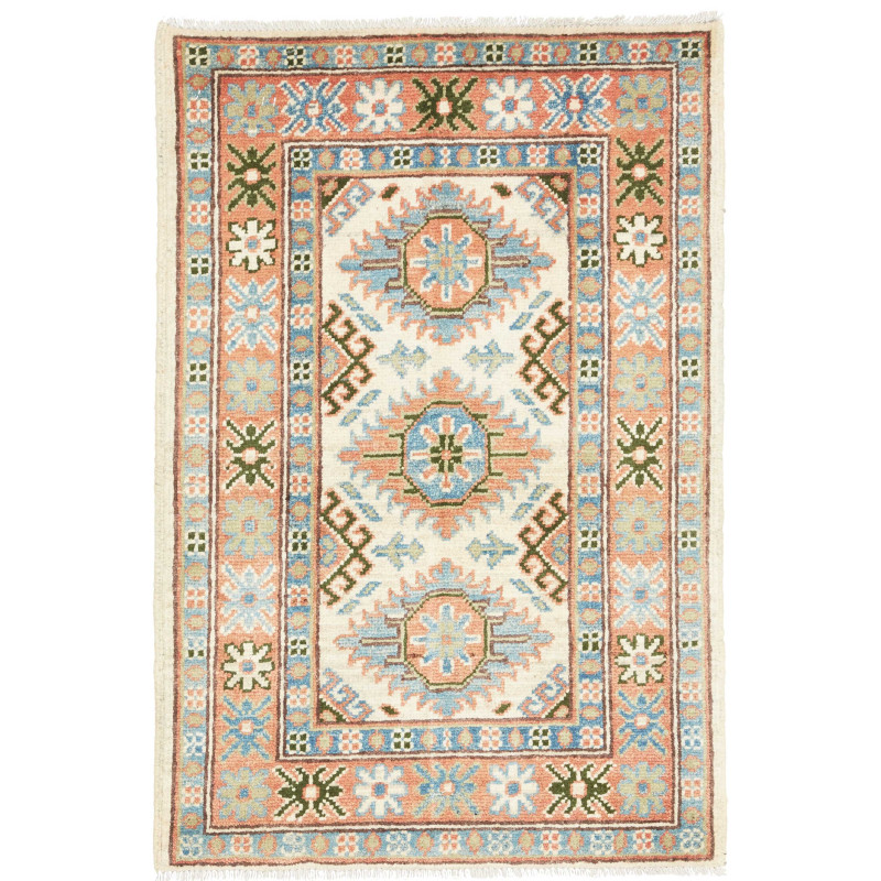 Rug Kazak Co 63x93 Cream Terracotta