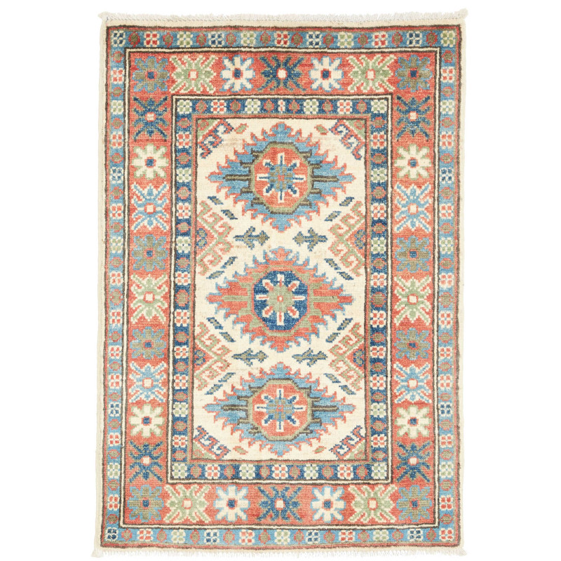 Rug Kazak Co 62x91 Cream Terracotta