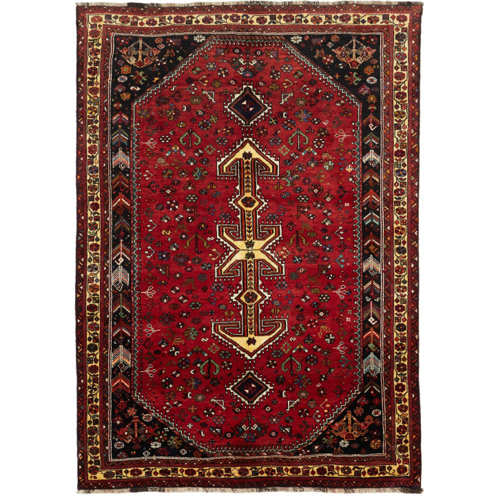 Tappeto Originale Shiraz Persia 177x250 Rosso N
