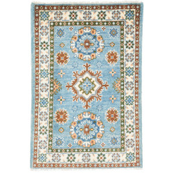Rug Kazak Co 64x92 Sky Blue And Terracotta