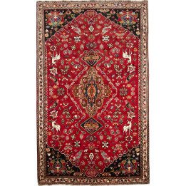 Hand Made Rug Shiraz Fine Persia 173x282 Red Bl
