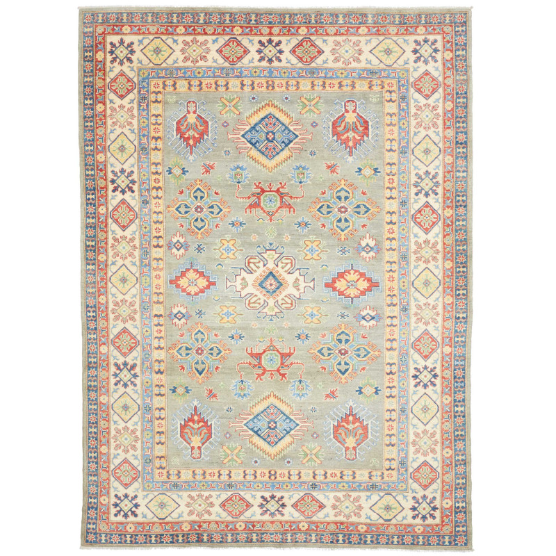 Rug Kazak Co 199x281 Sage Green Red