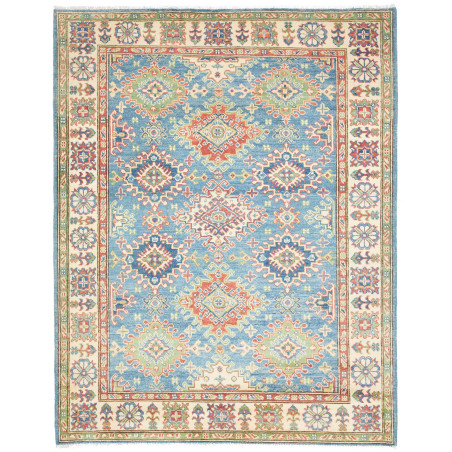 Rug Kazak Co 154x200 Blue Terracotta And Cream