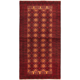 Tappeto Originale Baluch Persia 103x201 Rosso S