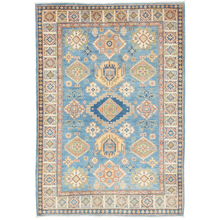 Rug Kazak Co 123x176 Turquoise Blue Ochre