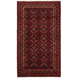 Hand Made Rug Baluch Persia 107x198 Dark Red Bl